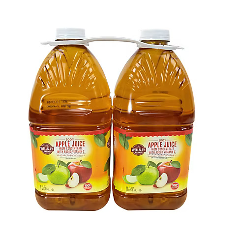 WESLEY FARMS APPLE JUICE  6X96OZ