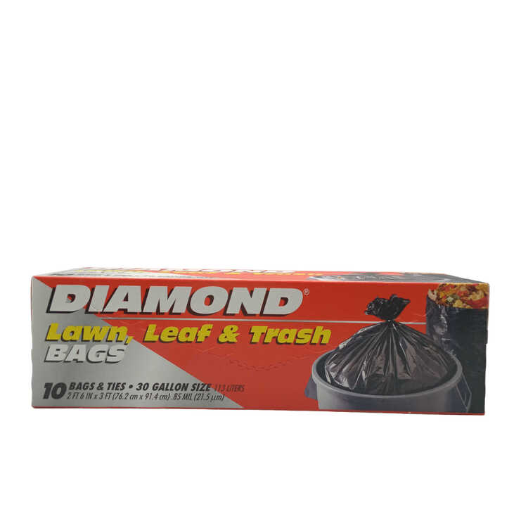 DIAMOND TRASH BAG 30G  12X10CT