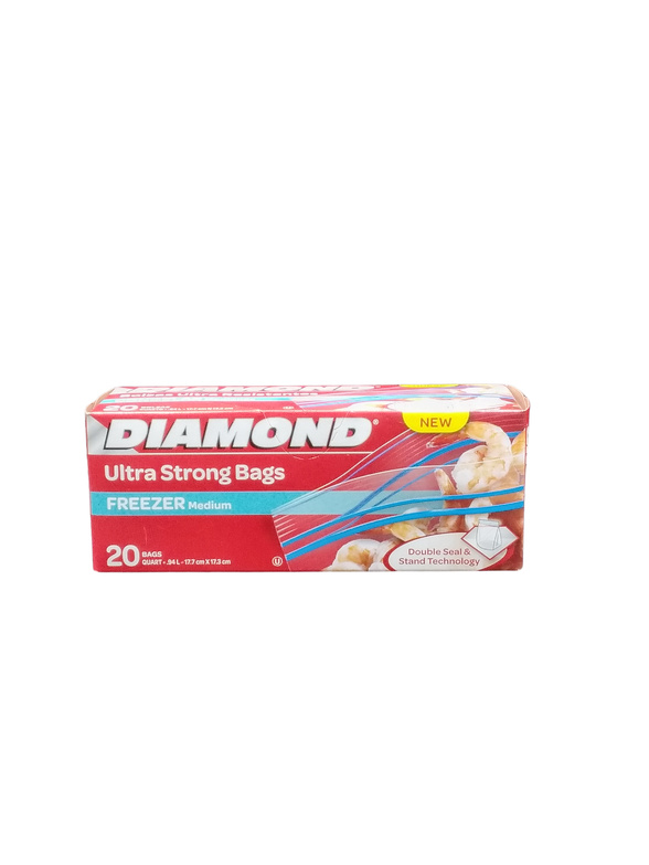 DIAMOND BAG FRZR QRT  12X20CT