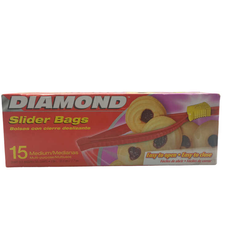 DIAMOND BAG SLIDER QRT  12X15CT