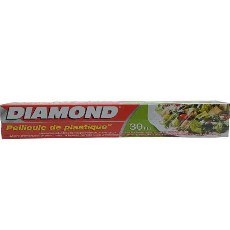 DIAMOND PLASTIC CLING WRAP  24X100'