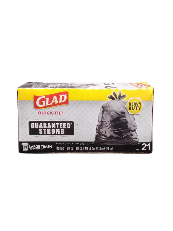 GLAD TRASH BAG 30GL  9X21CT