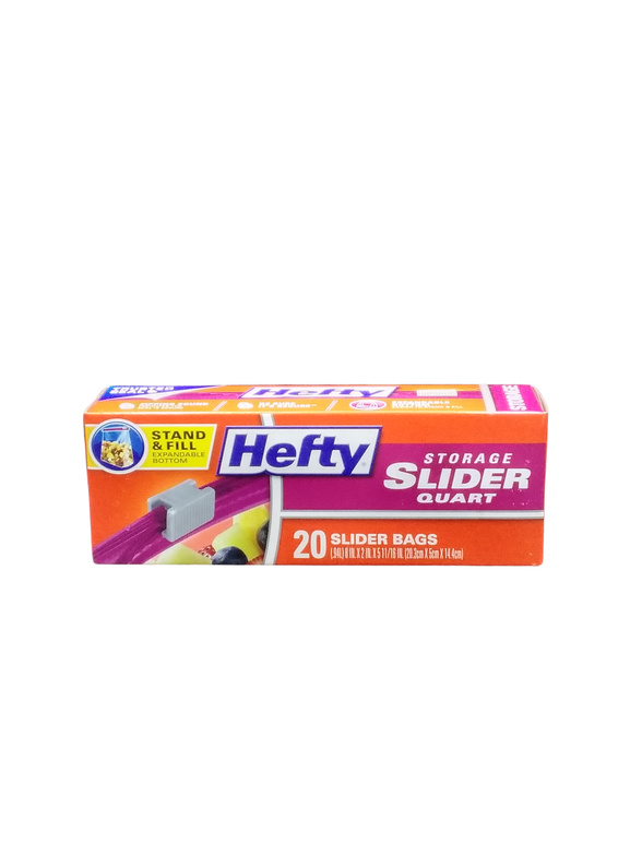 HEFTY BAG STO QRT ZIP  9X20CT