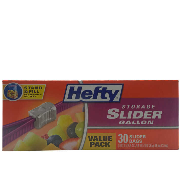 HEFTY BAG STO GAL ZIP 9X30CT