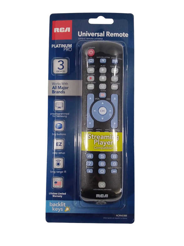 RCA REMOTE UNIVERSAL RCRN03BE 1PC