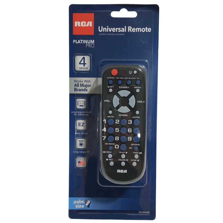 RCA REMOTE UNIVERSAL 4DV 1PC