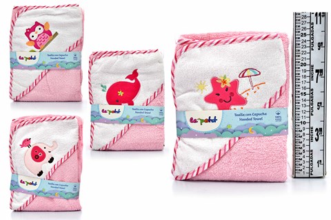 NM BABY TOWEL W/HODED LP-9789 