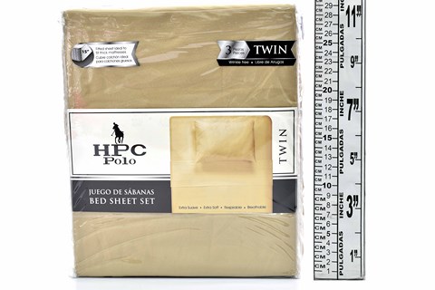NM BEDSHEET TWIN 3PC TAUPE HPC4004 