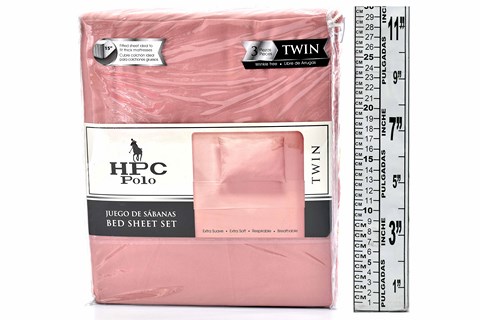 NM BEDSHEET TWIN 3PC BLUSH HPC4011 