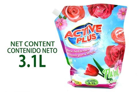 ACTIVE FABRIC SOFTENER FLORAL 4X3.1L 4X3.1L