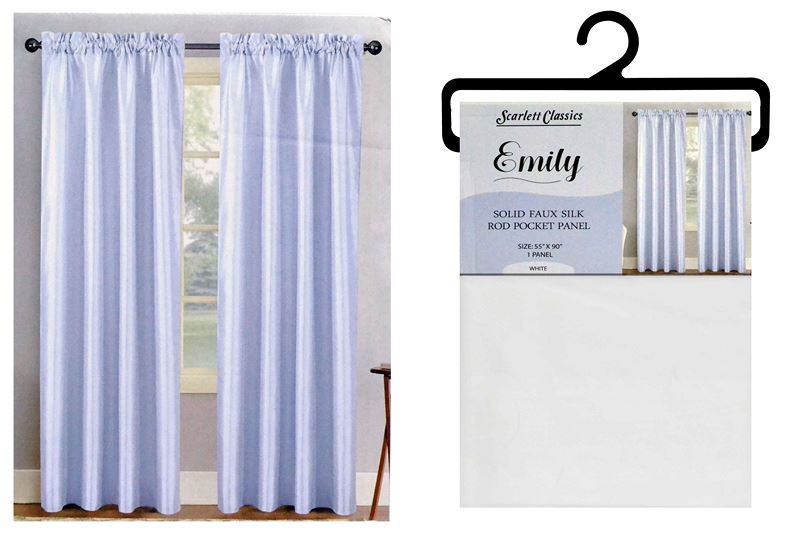 NM CURTAIN 55X90 WHITE SCR1298 