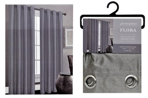 NM CURTAIN 55X90 GREY SCR-1955-GREY 