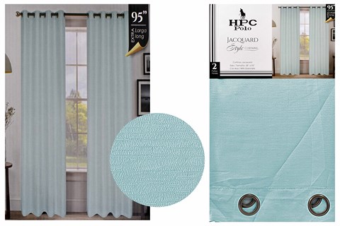 NM HPC CURTAIN WITH GROMMETS 2PC BLUE HPC5020 