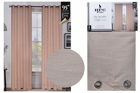 NM HPC CURTAIN WITH GROMMETS 2PC TAUP HPC5021 