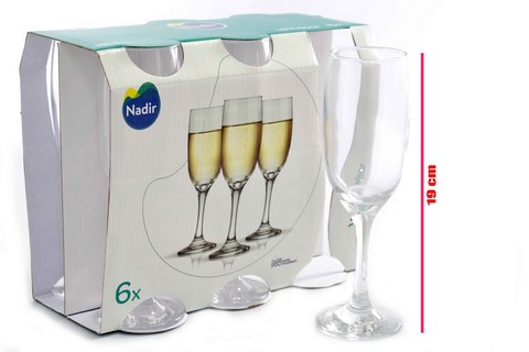 NM GLASS CUP DRINKING SET6CT 60552 