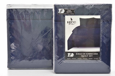 NM QUILT 3PC FUL NAVY SCR-3232 