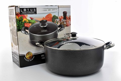 NM POT ALUMINUM 38CM NON STICK LHC-2038 