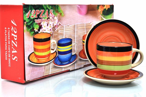 NM PROCELAIN CUP AND SAUCER PJ-28091 