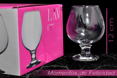 NM LAV GLASS COGNAC LV-MIS568F 