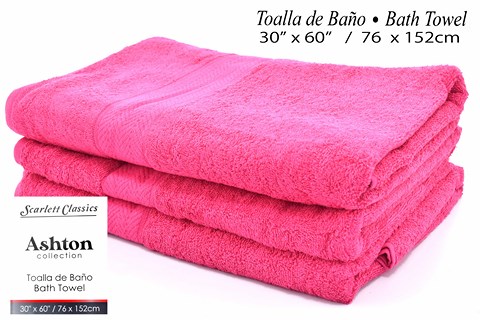 NM TOWEL 30X60 FUSCHIA SCRBCH3128 