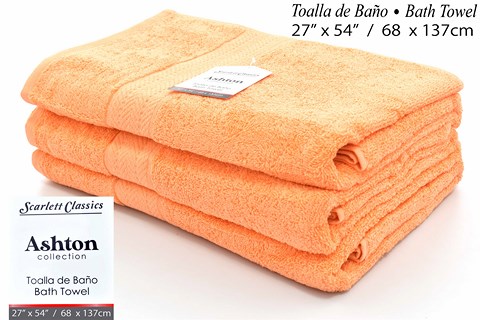 NM TOWEL 27X54 PEACH SCRBT3131 