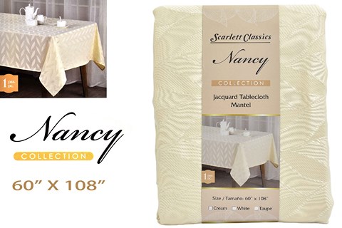 NM TABLE CLOTH 60X108" NANCY BA-4188 