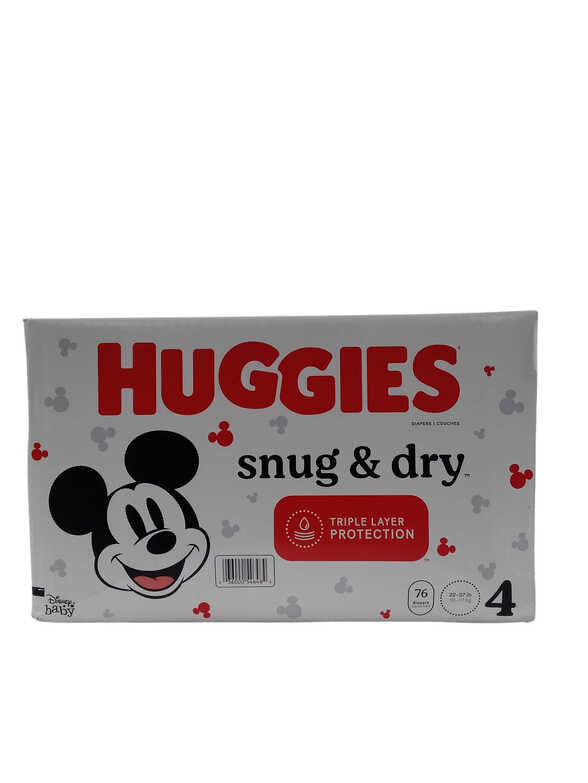 HUGGIES SUNG & DRY GIGA #4 74CT 1PC