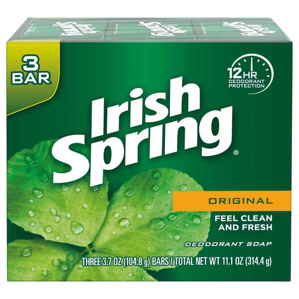 IRISH SPRING SOAP ORIGNAL  18X3CT