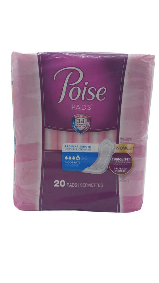 POISE PADS REGULAR NW  6X20CT