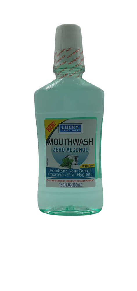 LUCKY MOUTH WASH ZERO  12X17OZ