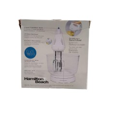 HAMILTON BEACH HAND MIXER W/STAND GLASS 64695 1PC