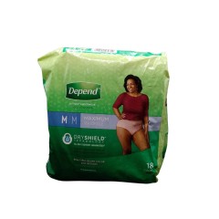 DEPEND ADULT DPR MED FEM  2X18CT