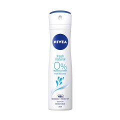 NIVEA DEODRANT SPRAY FRESH NATURAL  6X150ML