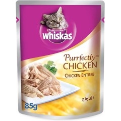 WHISKAS CAT FOOD CHICKEN YELLOW   12X85GM