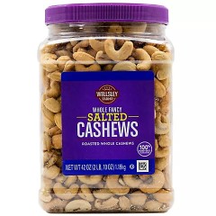 WESLEY CASHEW SALTED  42OZ