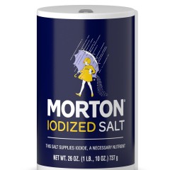MORTON IODIZED SALT  24X26OZ