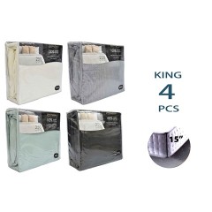 NM BEDSHEET KING SET COTTON NV1274 