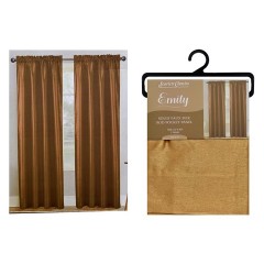 NM CURTAIN FAUX 55X90" GLDSCR-1950 