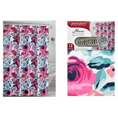 NM CURTAIN SHOWER 70X72"12PC SCR-2864 