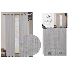 NM HPC CURTAIN WITH GROMMETS 2PC GREY HPC5008 