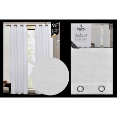 NM HPC CURTAIN WITH GROMMETS 2PC WHITE HPC5009 