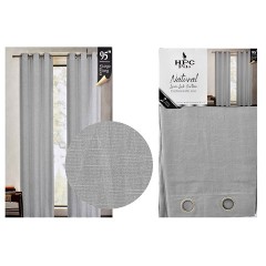NM HPC CURTAIN WITH GROMMETS 2PC SILVER HPC5013 