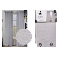NM HPC CURTAIN WITH GROMMETS 2PC SILVER HPC5022 