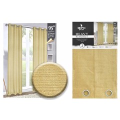 NM HPC CURTAIN BLACKOUT WITH GROMMETS GOLD HPC5026 