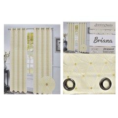 NM CURTAIN WITH GROMMETS 54X90 BEIG SCR-3341 