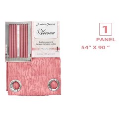 NM JACQUARD CURTAIN WITH GROMMETS 54X90 ROSE BA-411 