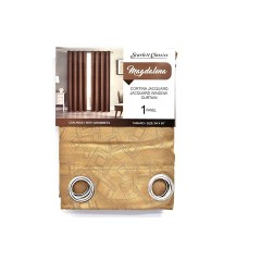 NM JACQUARD CURTAIN WITH GROMMETS 54X90 BROWN BA-41 