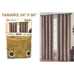NM JACQUARD CURTAIN WITH GROMMETS 54X90 TAUP BA-417 