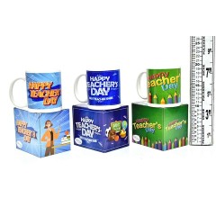 NM PROCELAIN MUG TEACHER 12PC CRE031 