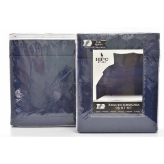 NM QUILT 3PC FUL NAVY SCR-3232 